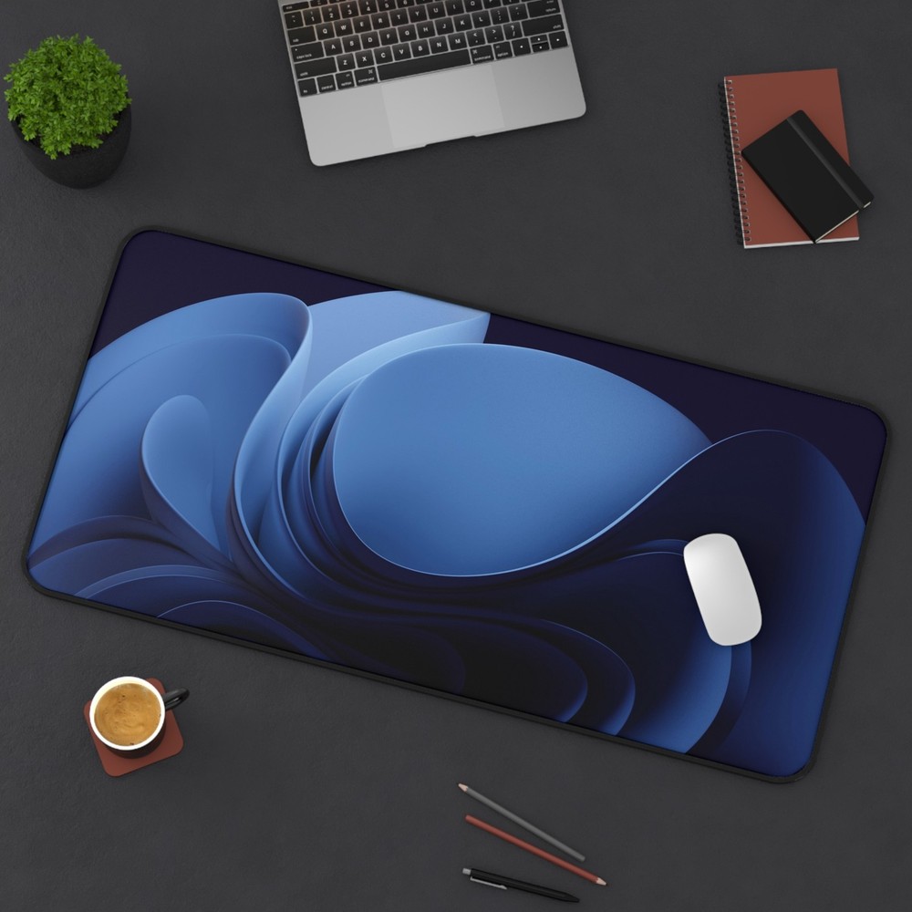 Blue Wave Desk Mat, Tapis de Bureau