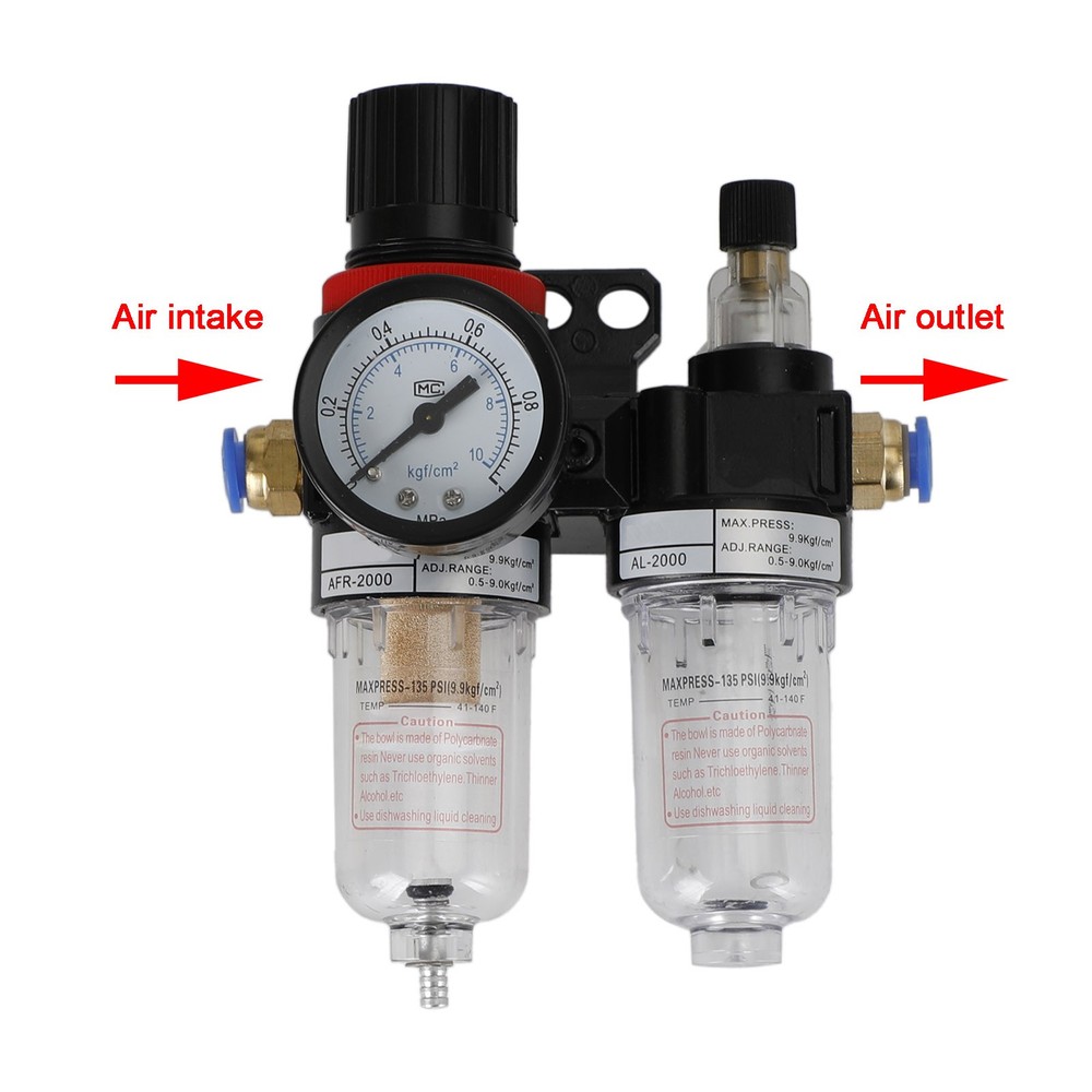AFC2000 Air Compressor Oil Water Separator Filter Regulator Trap AL2000 G1/4"