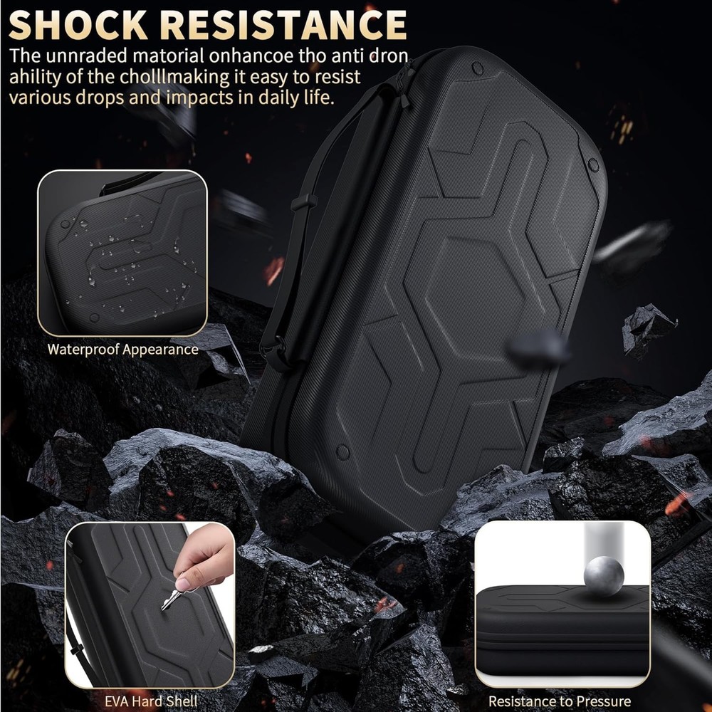 Nintendo Switch 2 Hard Case, Glass Screen Protector, And Protector Case Bundle