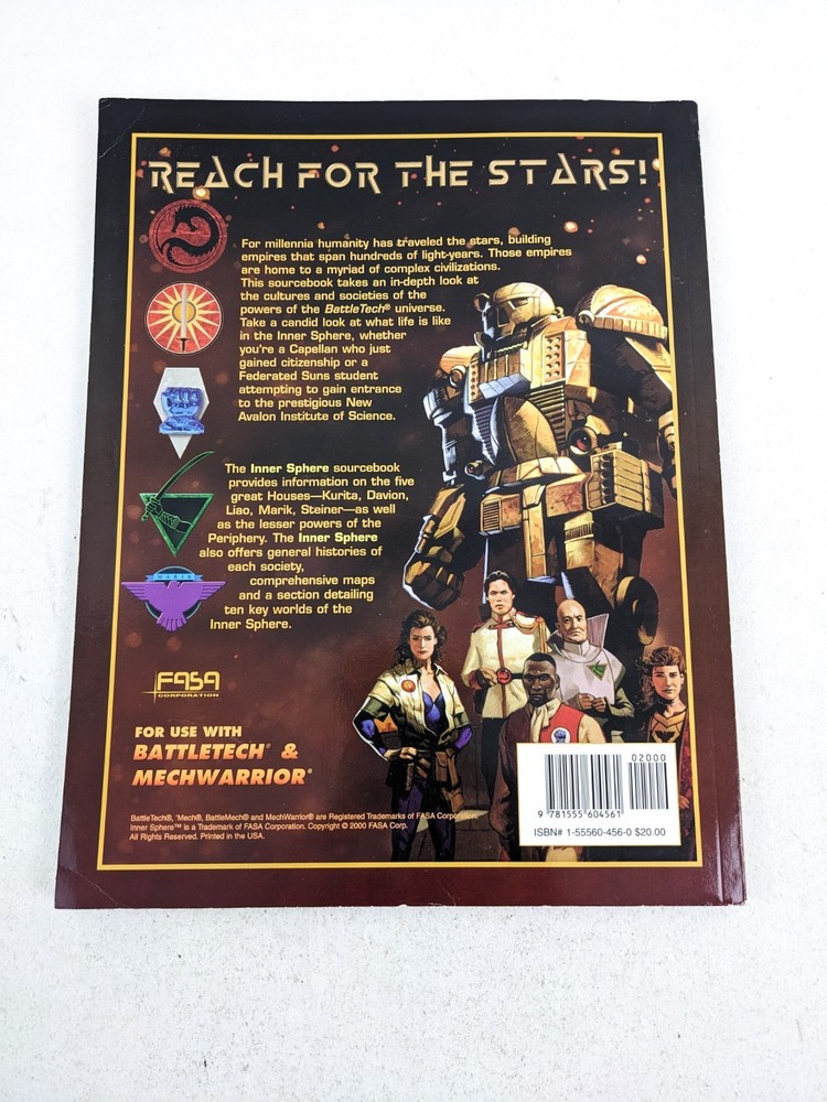 BattleTech Inner Sphere Sourcebook 1724 FASA 2000 MechWarrior Lore Guide