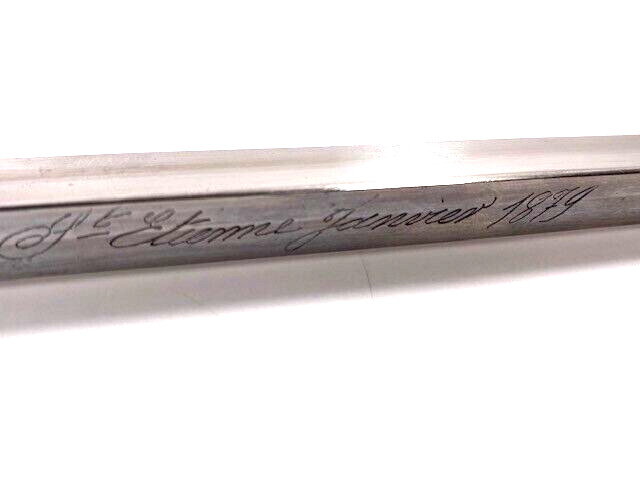 Antique French Bayonet, Mark on blade says "Mre d’Armes St Etienne Janvier 1879"