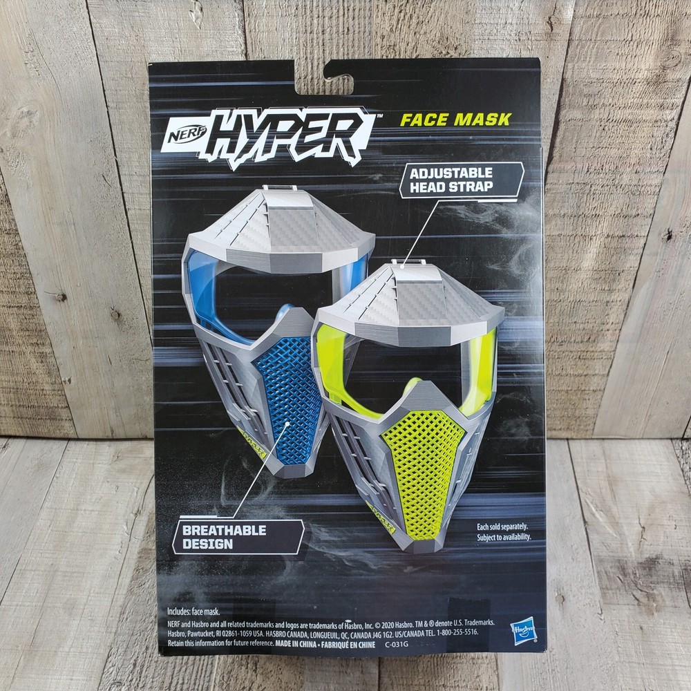 Nerf Hyper Face Mask Breathable Design with Adjustable Strap YELLOW 2020