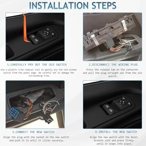Window Control Switch Compatible for 2018-2021 Mercedes Benz w/o Folding