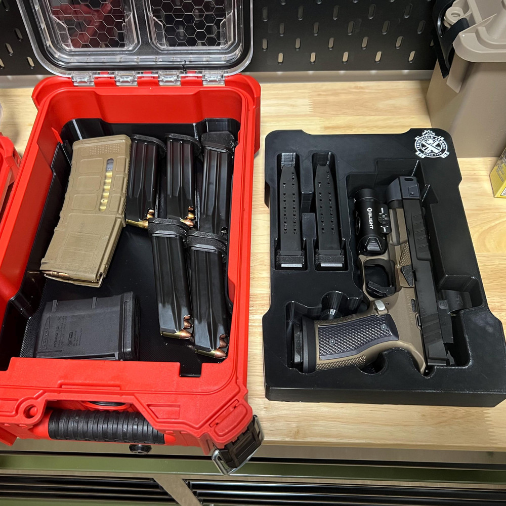 CUSTOM Double Stack Pistol Insert for Milwaukee Packout –Message Before Purchase