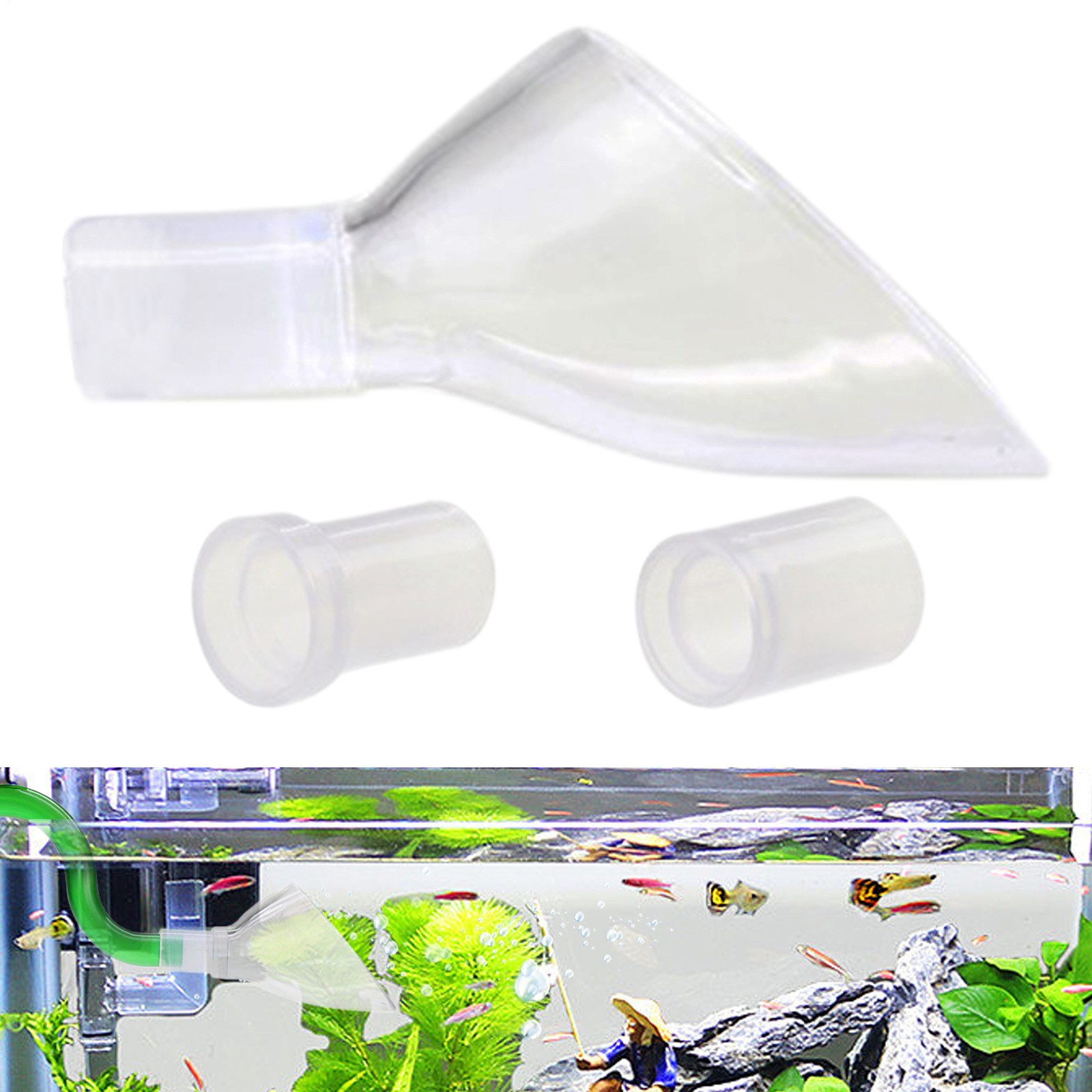 Aquarium Lily Pipe 12/16mm 16/22mm Outlets Adjustable Lily Pipe Outflow