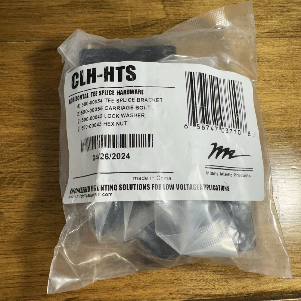 Middle Atlantic CLH-HTS Horizontal Tee Splice Hardware Kit