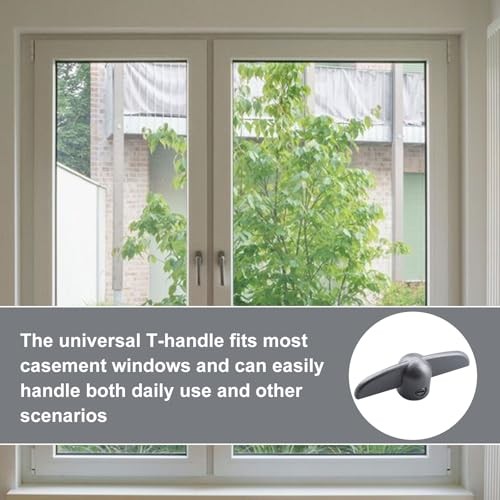 Window Crank Handle Replacement H 3625 T-Handle for Andersen,3/8" Operator Gray