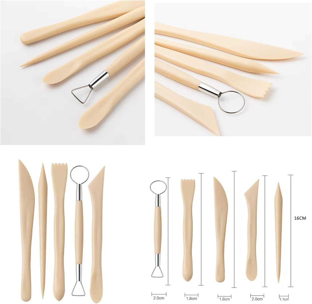 31pcs Clay Tools,Pottery Tools KitAir Dry Clay Tools,Polymer Clay Dotting Tools