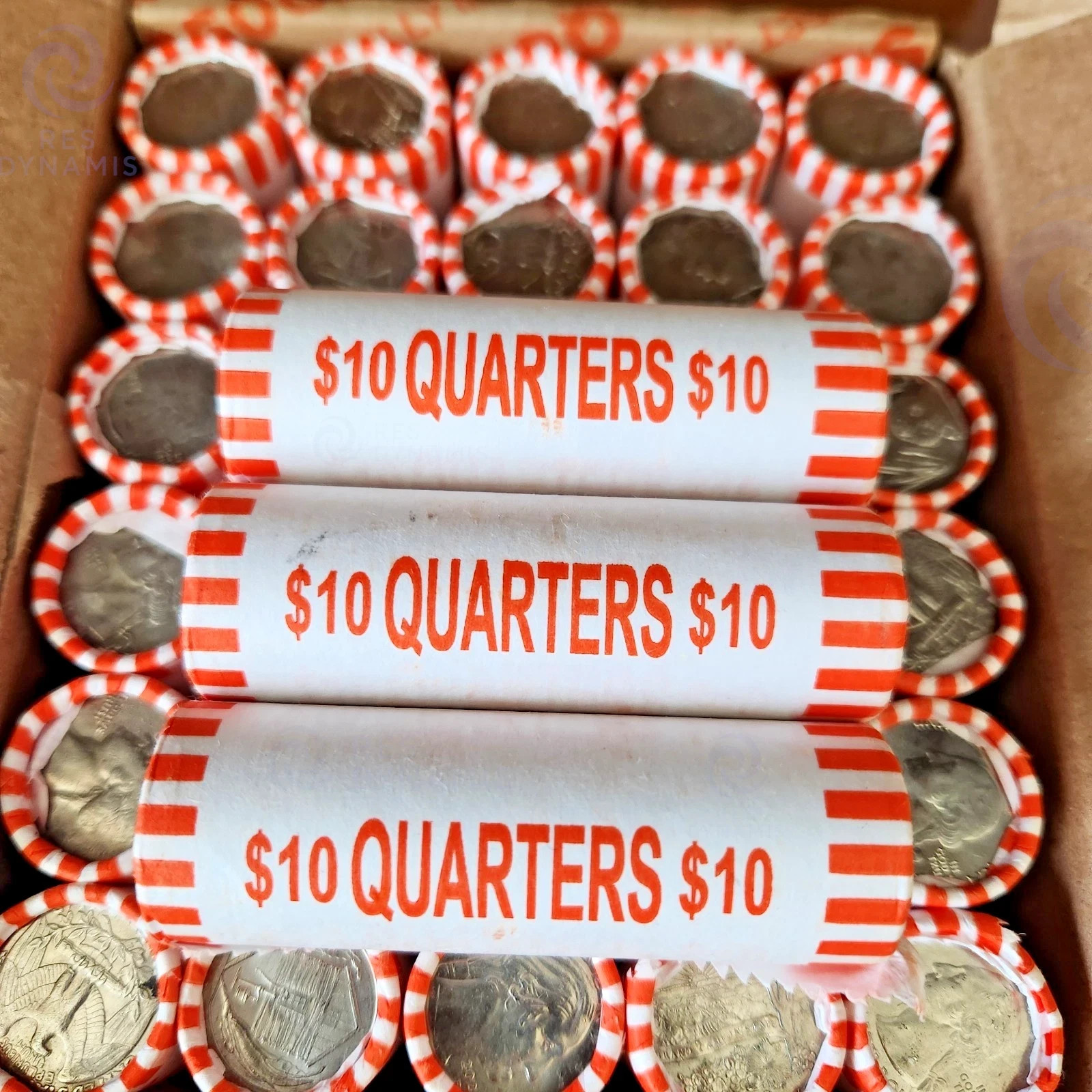 🔥 BANK SEALED Washington Quarter Rolls - 3 Rolls - 120 coins UNSEARCHED‼️