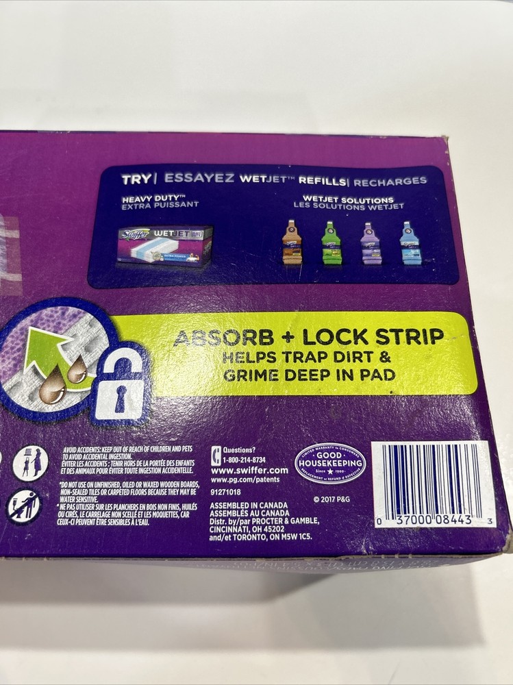 Swiffer WetJet Absorb & Lock Multi SurfacebFloor Cleaner Mop Refill Pad - 24