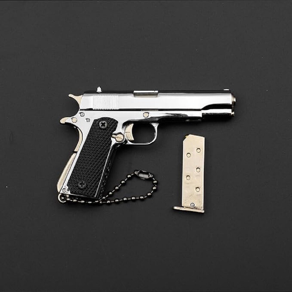 1911 Metal Pistol Keychain Luxury Authentic Metal Keychain - USA Seller