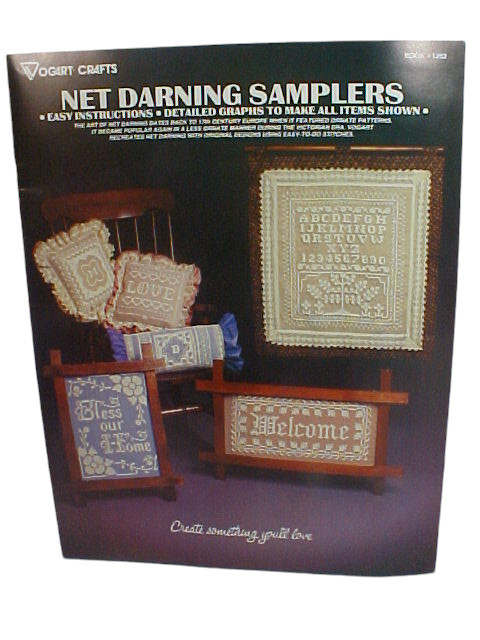 Net Darning Pattern Booklets, Set of 3, Introducing, Samplers, & Country Style