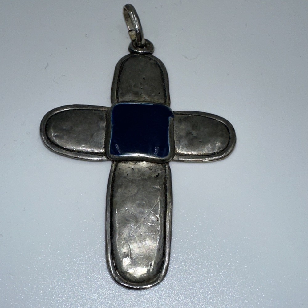 Vintage Hand Made Silver Cross