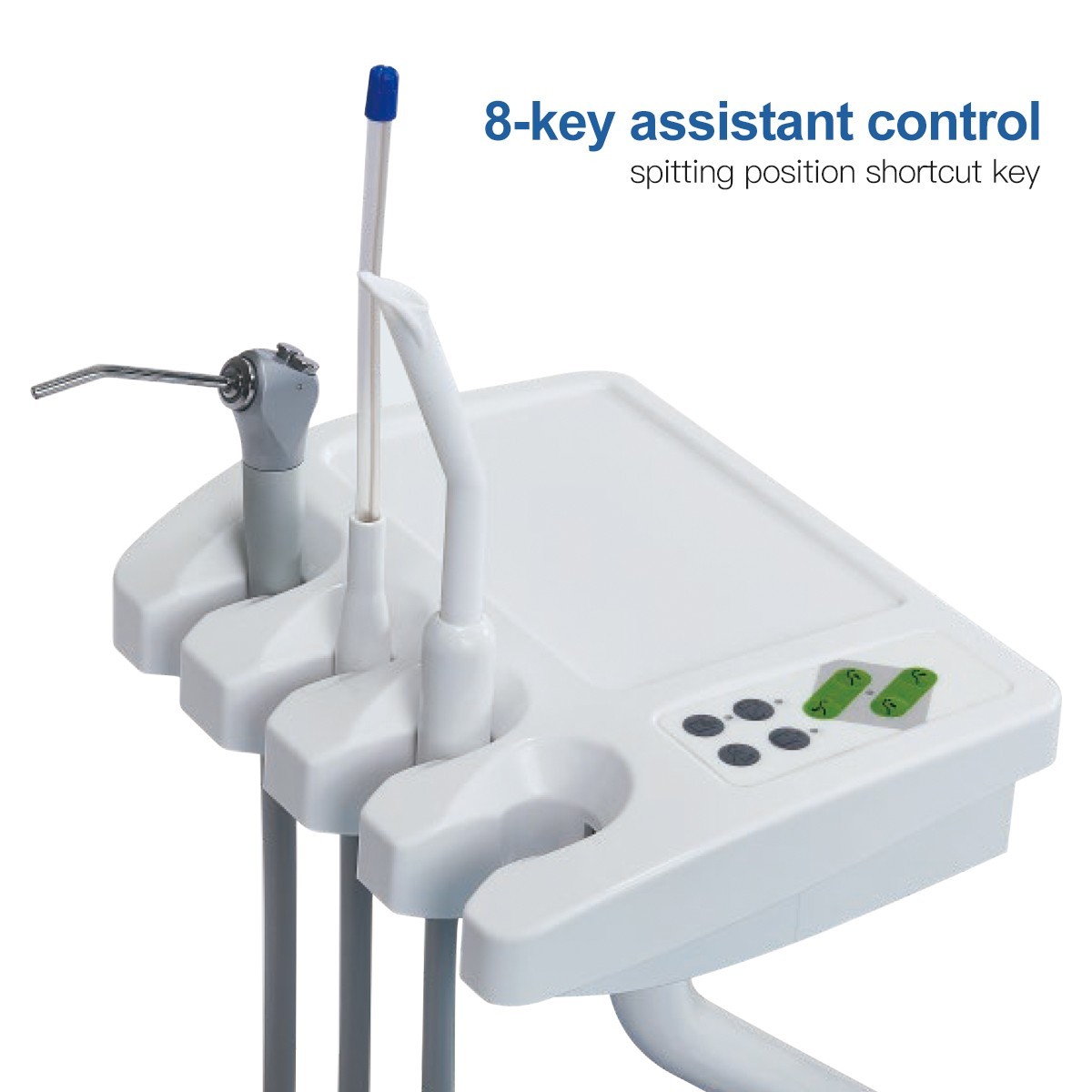 Unidad de Silla Dental Sillon Motor DC Cuero Duro PU/Unidad Dental Portátil 4H