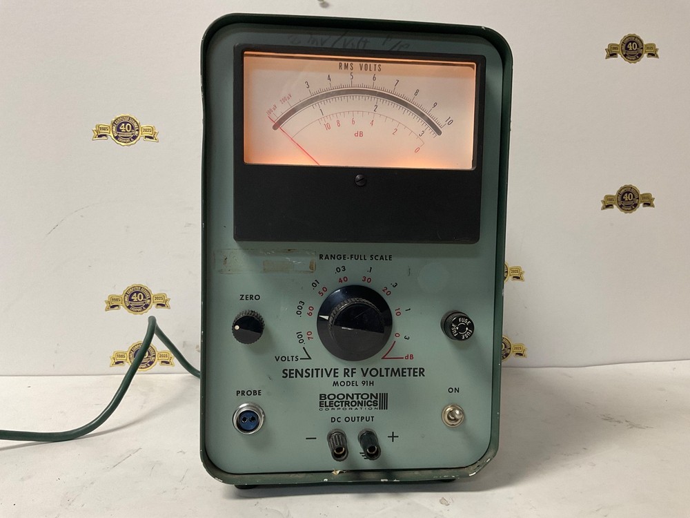Boonton Electronics model 91H Sensitive RF Voltmeter 50 OHM Adapter connectors