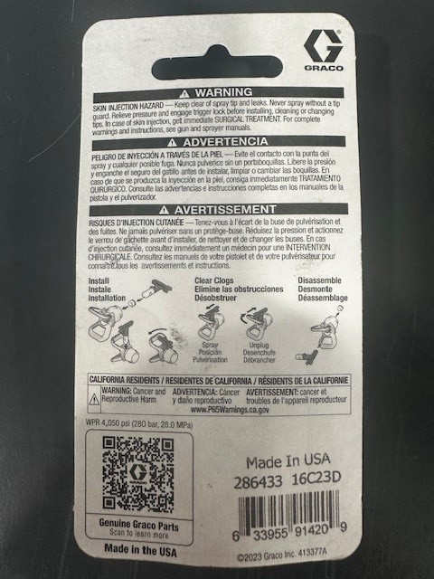 GRACO 286433 RAC 5 SwitchTip 433