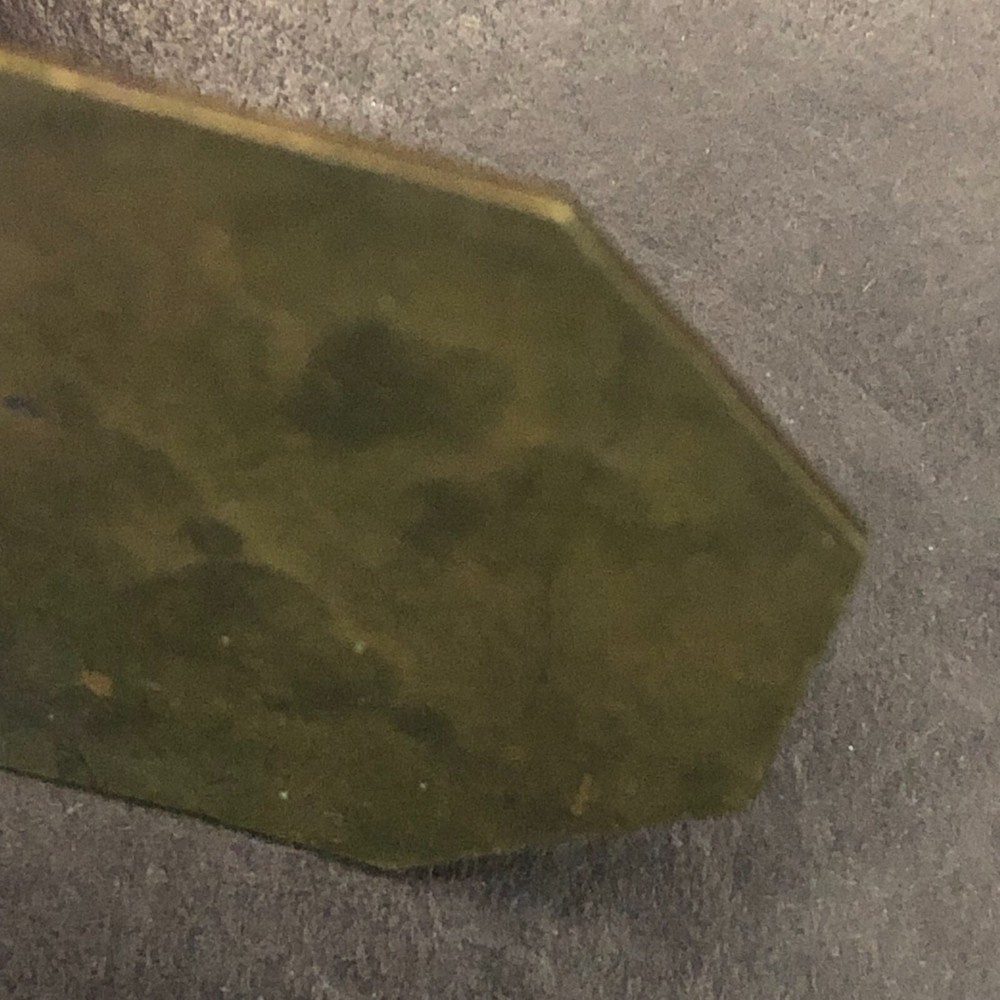 F.E. Co. "42" Brass Tool Tag Octagon 38mm