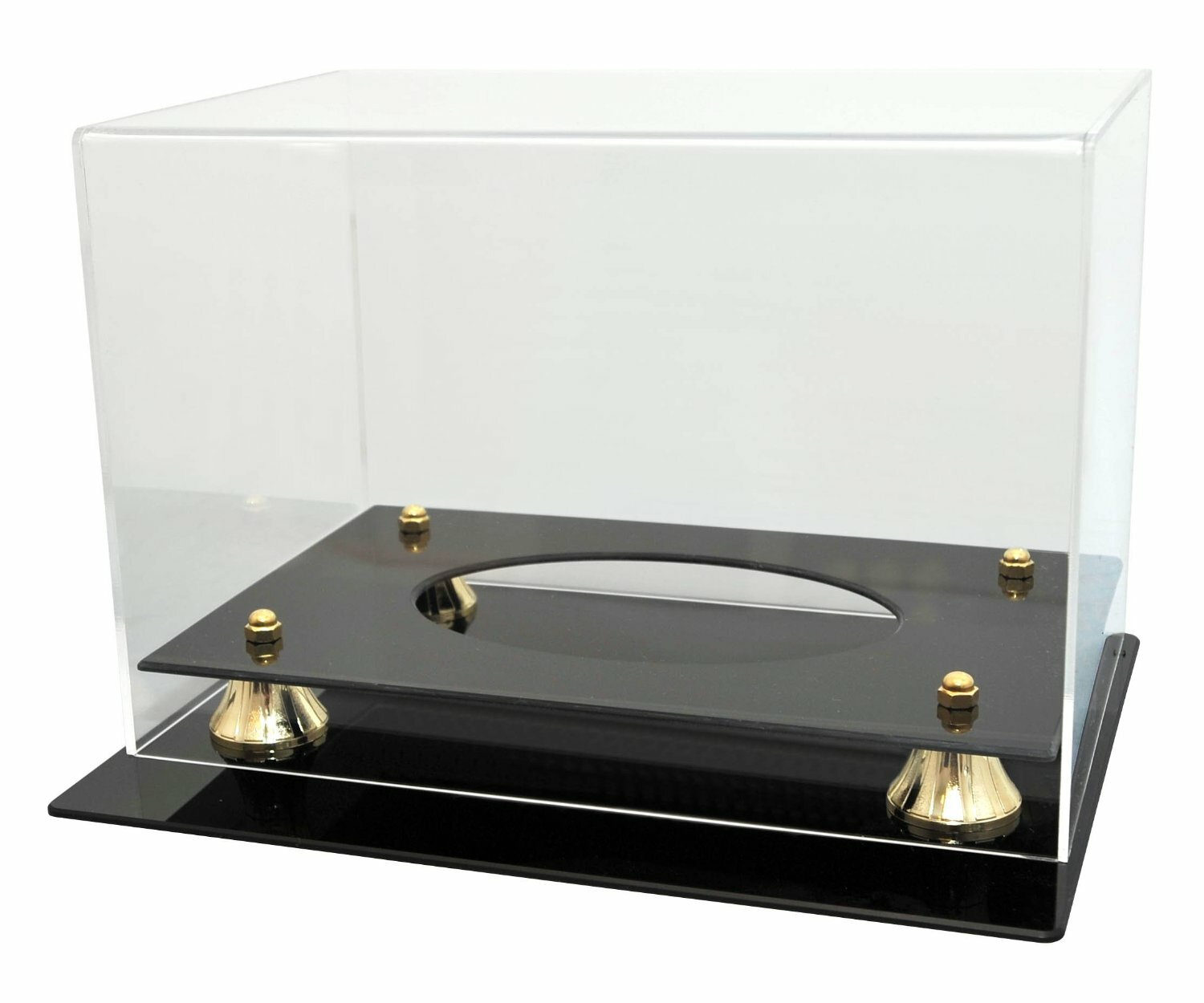 UV Protected DELUXE FULL SIZE FOOTBALL DISPLAY CASE with ALL CLEAR TOP
