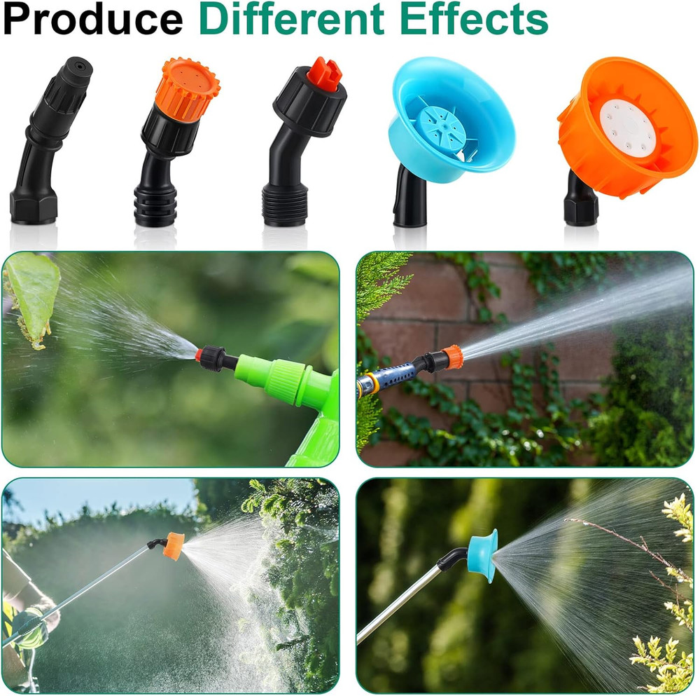 9 Pieces Spray Nozzle Tips Multifunctional Spray Combination Adjustable Nozzl...
