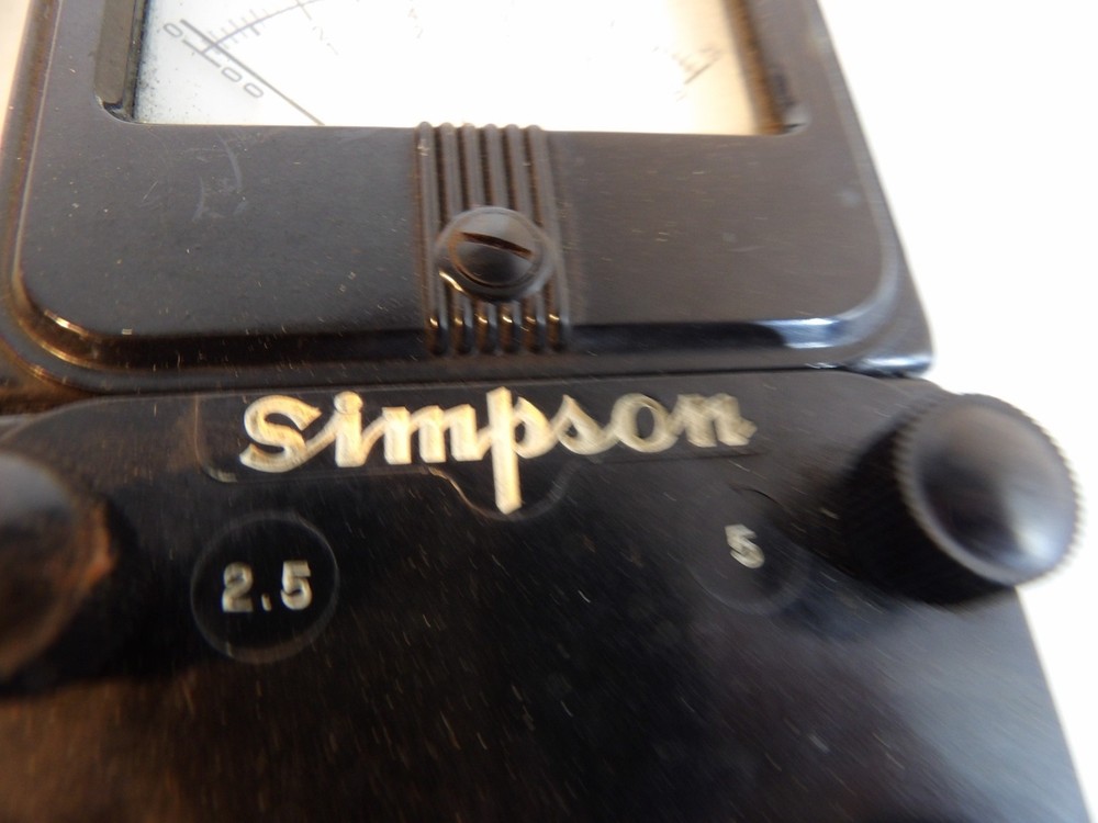 Vintage Simpson Model 375 Amp Meter ( untested )