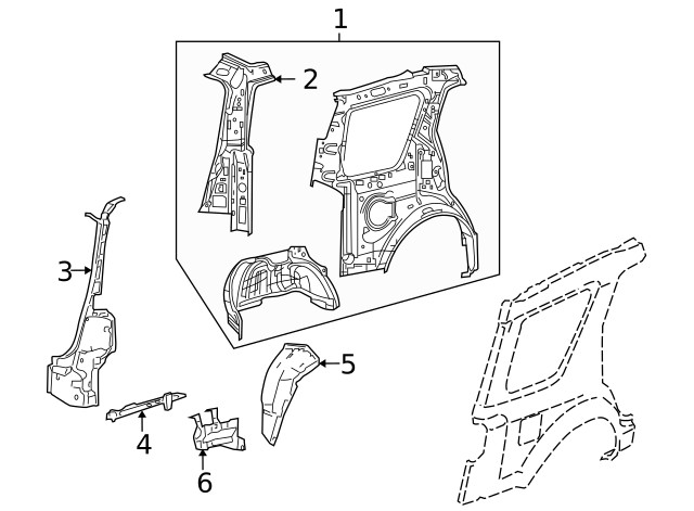 Genuine Ford Bracket 5F9Z-74277A64-AA
