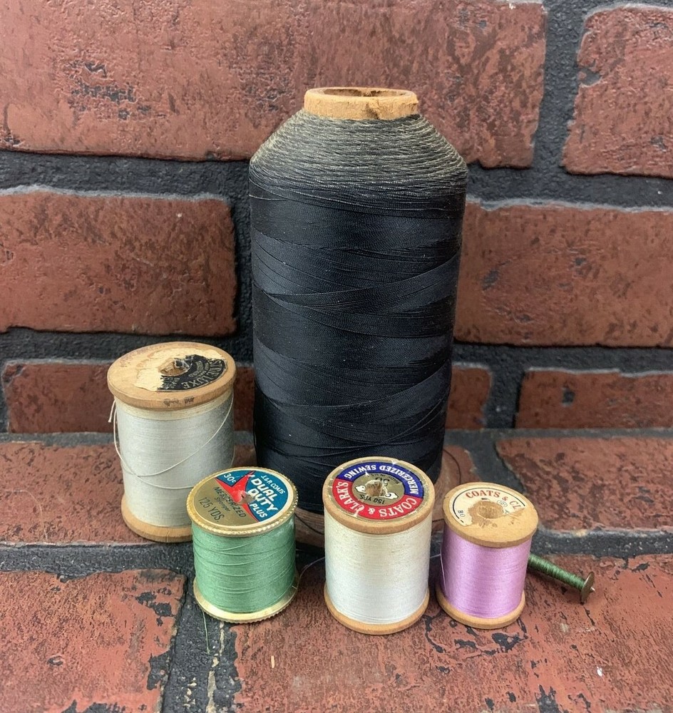 Lot of Sewing Thread Spools