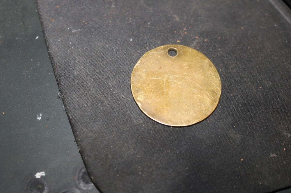 pre WWII brass ship crew tool chit S.S. Washington D-99