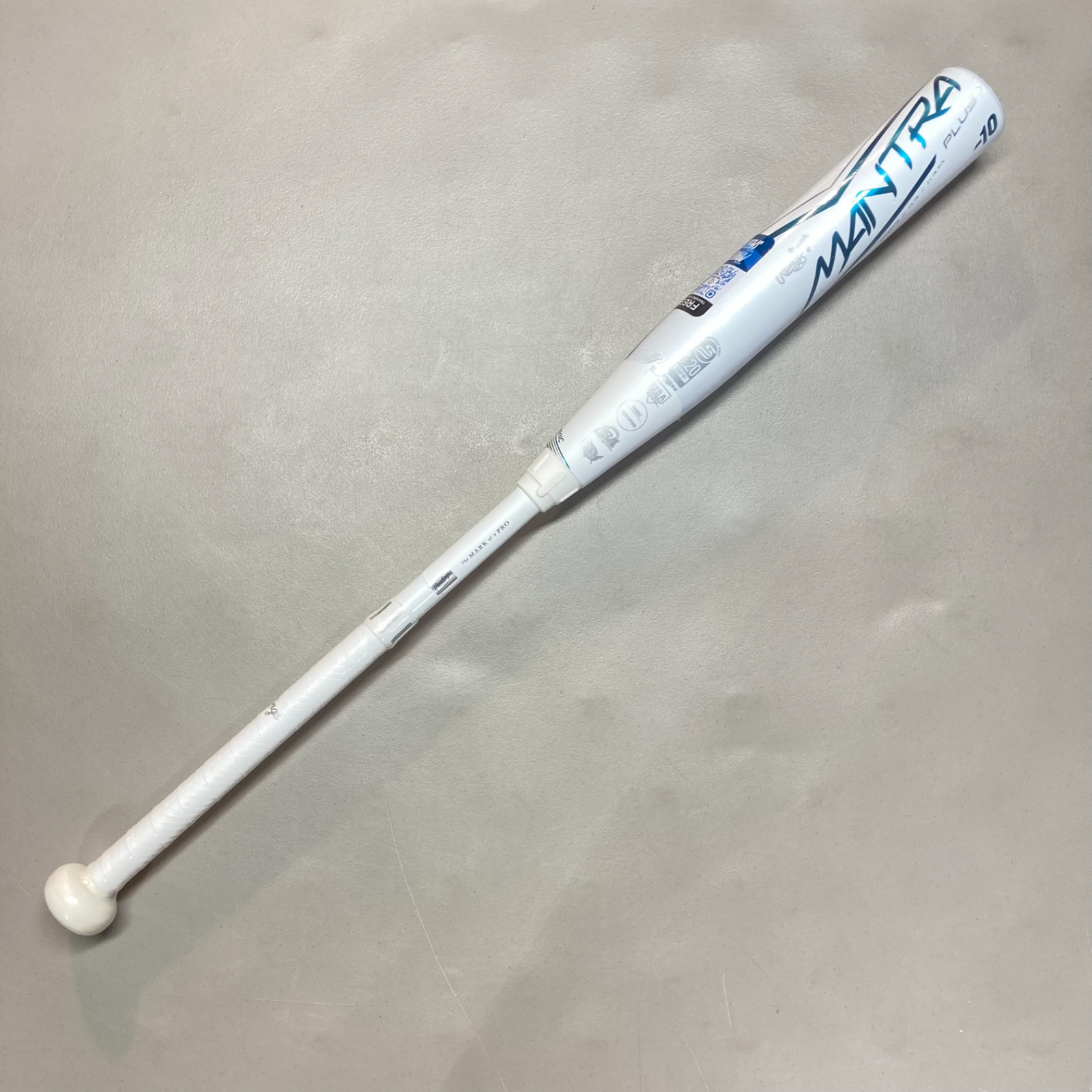 Rawlings Mantra Plus + 2023 Fastpitch Softball Bat 30 / 20 White 2 1/4" Drop 10