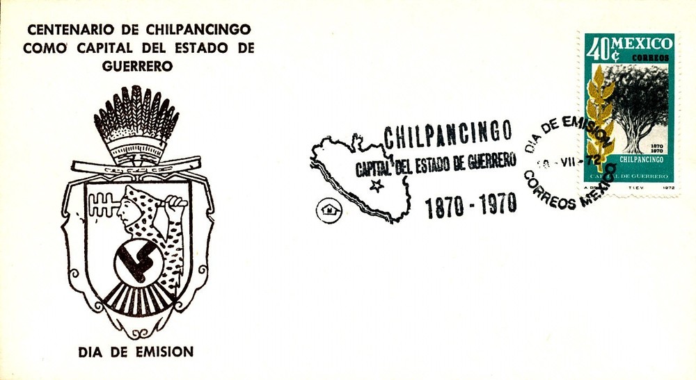OLIVE TREE FRUIT FOOD 1972 MEXICO FDC