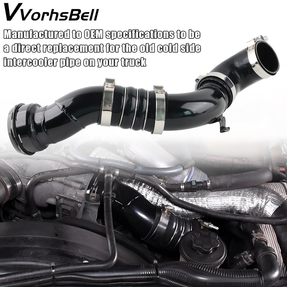 Cold Side Intercooler Pipe Compatible with 2011-2016 Ford 6.7L V8 Powerstroke...