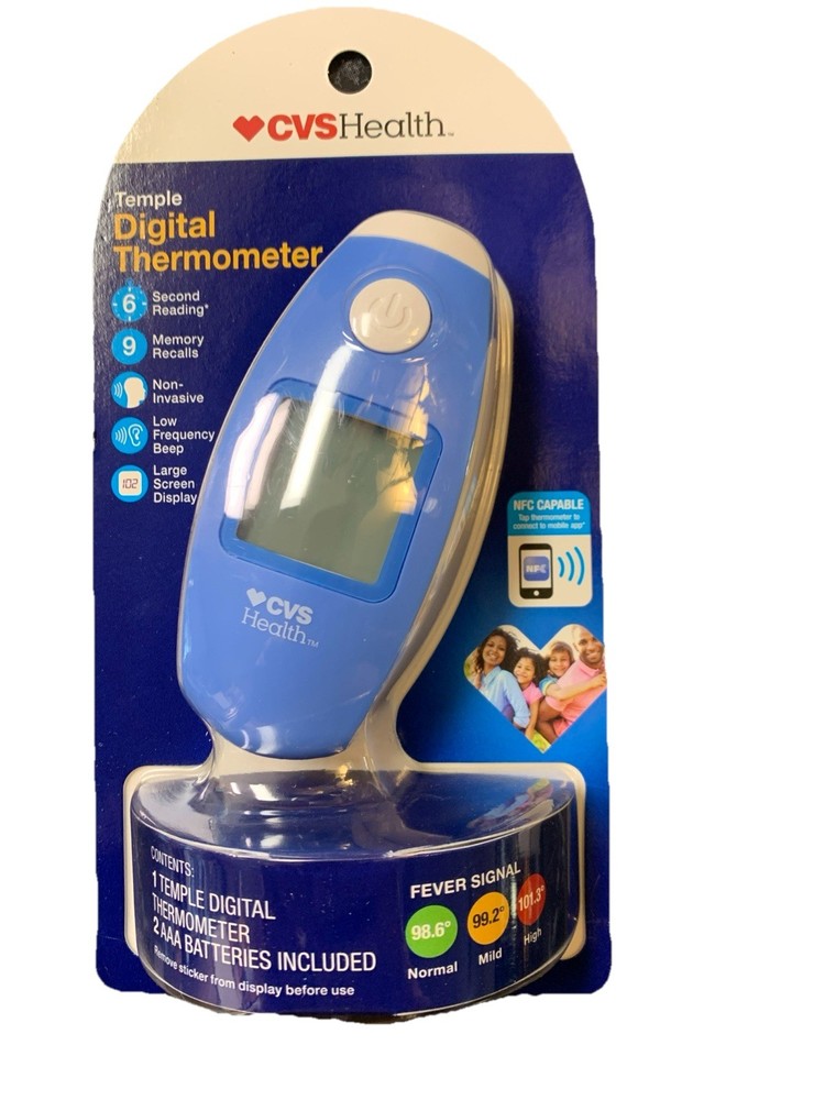 Temple Digital Thermometer For All Ages 6 Second Reading,