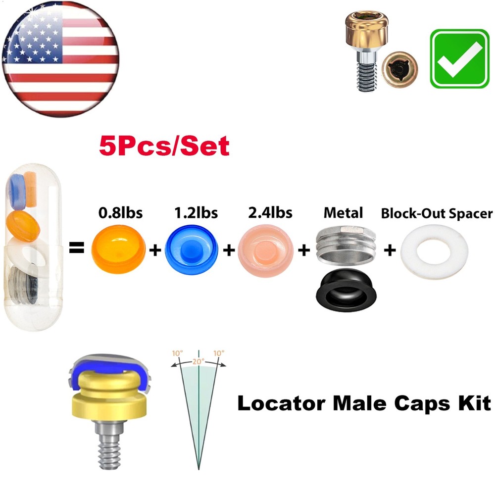 US Locator Universal Dental Implant Retention Cap Insertion Extraction Core Tool