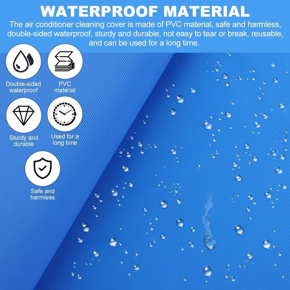 Mini Split Cleaning Kit Bag Waterproof AC Cover for Wall Mounted...