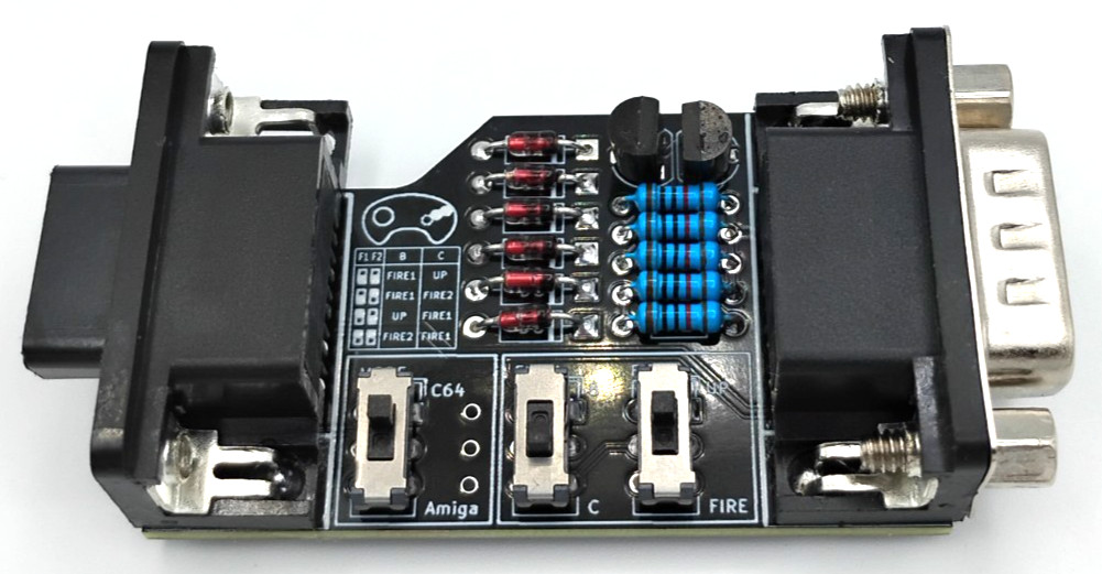 Commodore 64 & Amiga Adapter For Using Sega Genesis Gamepads - USA Seller