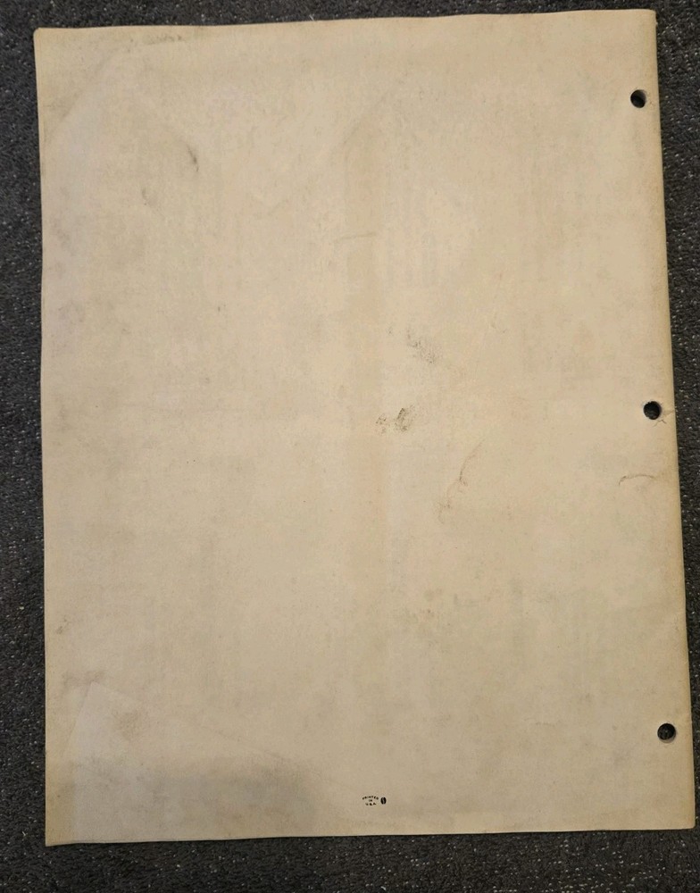 Williams CAPE COD Arcade Video Game Manual - good Condition Bowling Vintage