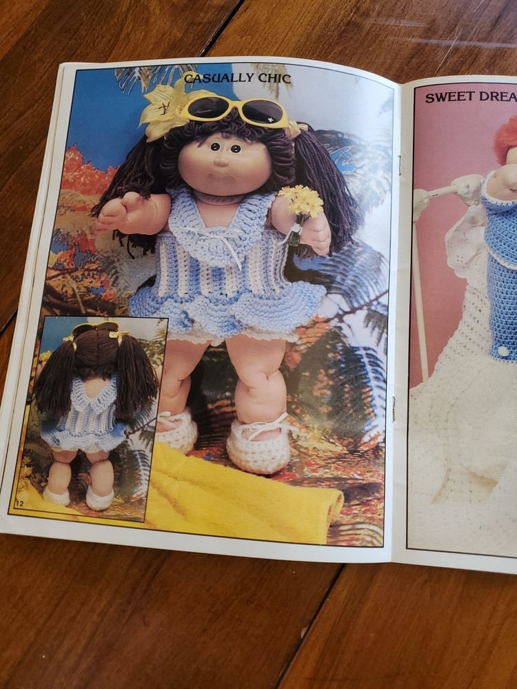 1985 Plaid Enterprises Inc. Cabbage Patch Kids Crocheted Outfits Pattern Book