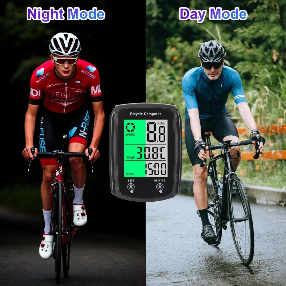 Waterproof Wired LCD Digital Cycle Bike Computer Bicycle Speedometer Odometer