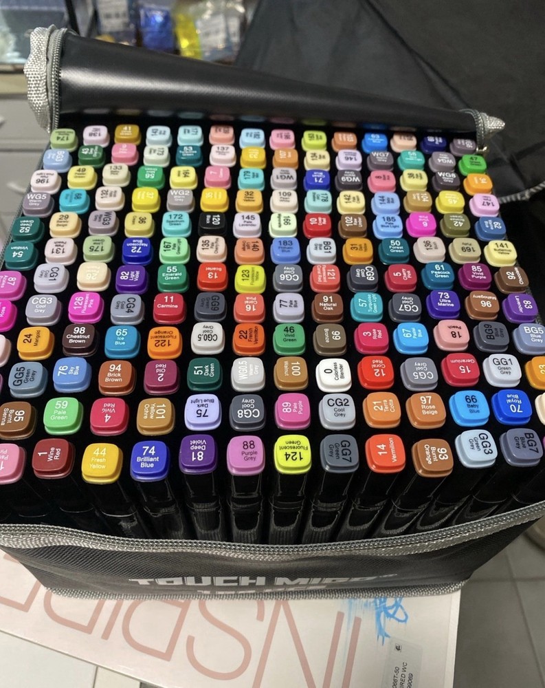 Touch Migo 168 PCS Alcohol Markers Solid Finish Multicolor