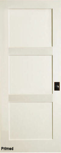 3 Flat Panel Equal Primed Mission Shaker Stile &Rail Solid Core Doors Door Slabs