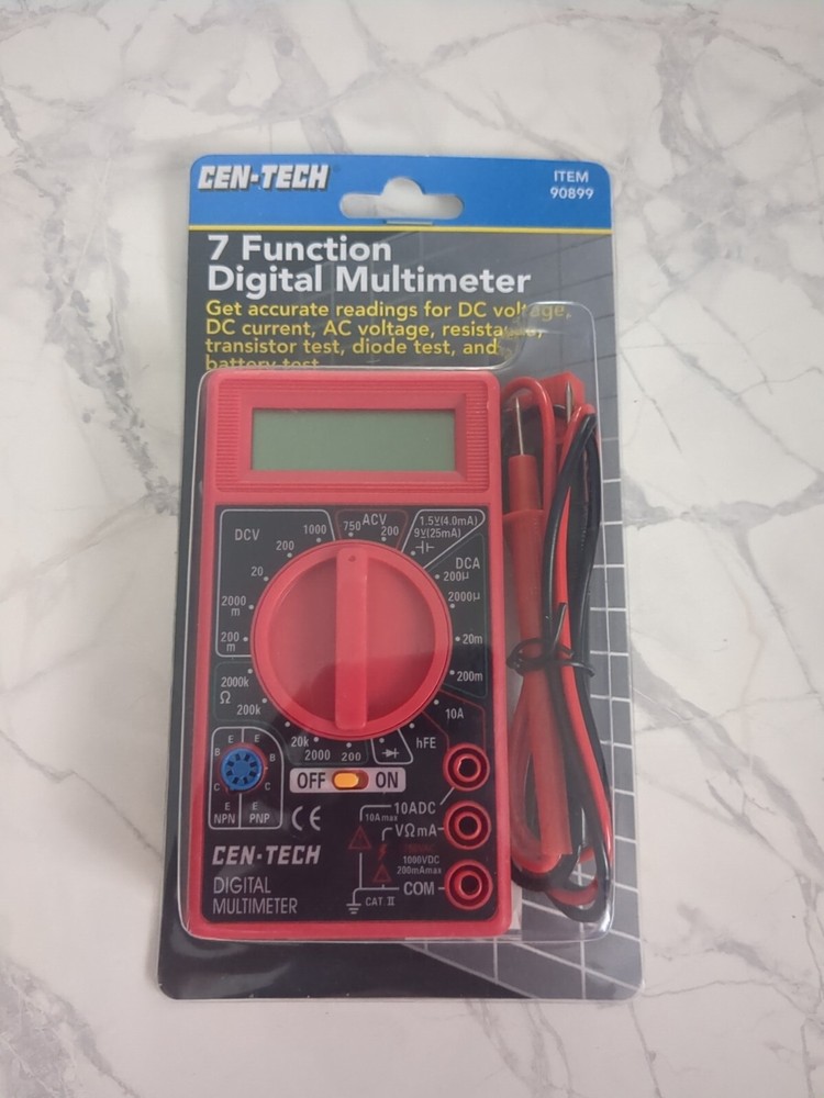 cen-tech 7 function digital multimeters