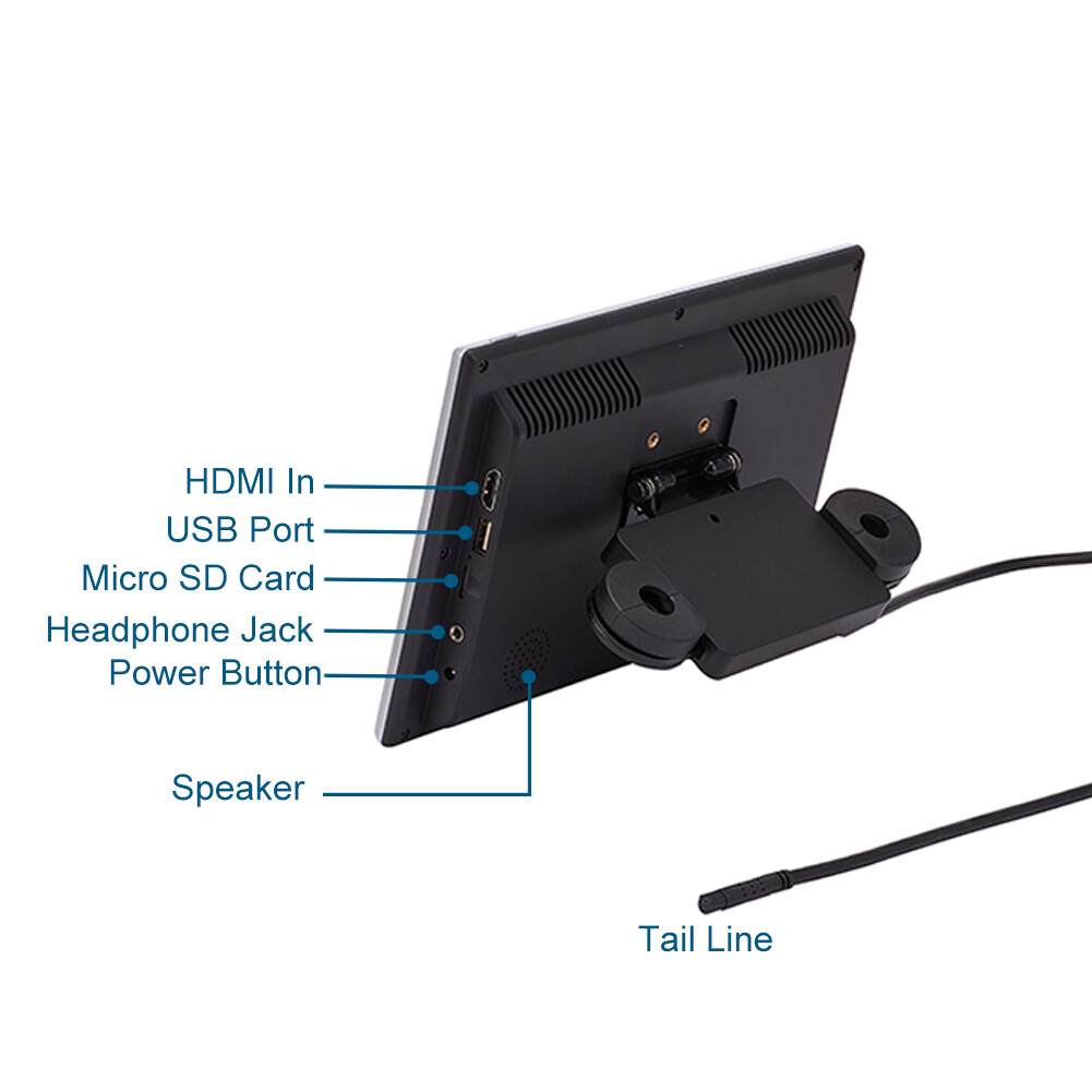 13.3in Android 9.0 Headrest Monitor Video Player Car TV Touch Screen WiFi//USB