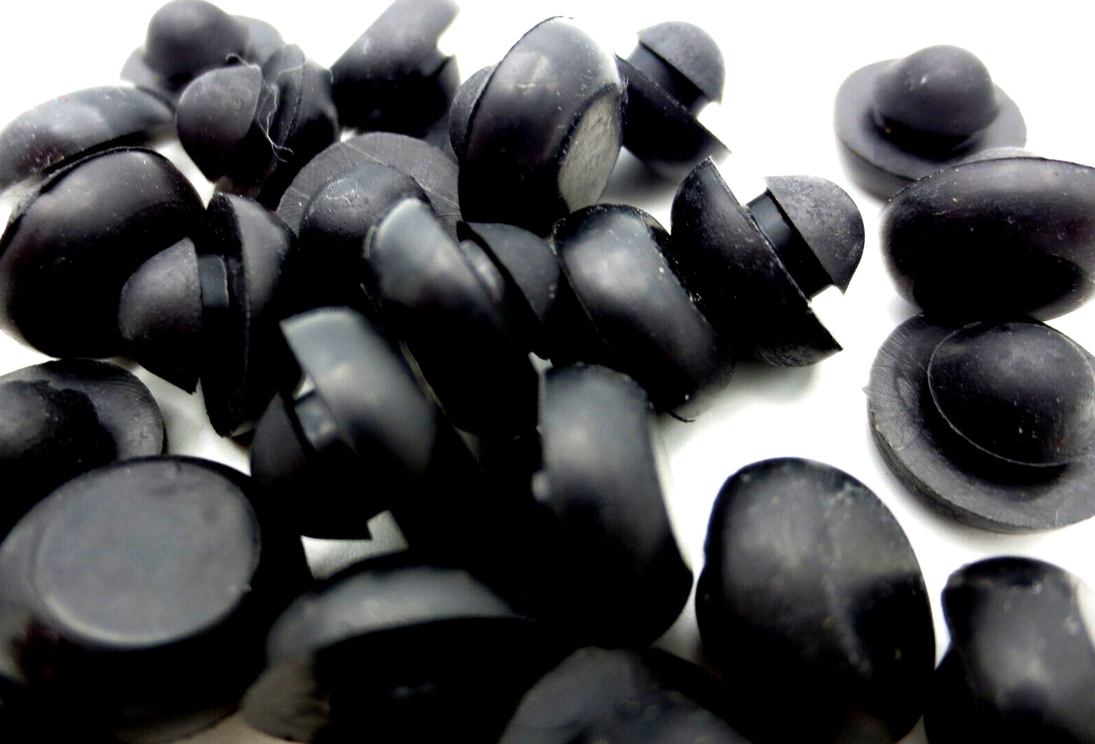 1/4" Hole Fit Rubber Grommet Bumper Push-In For 1/4" Hole 1/16" Panel - Durable!