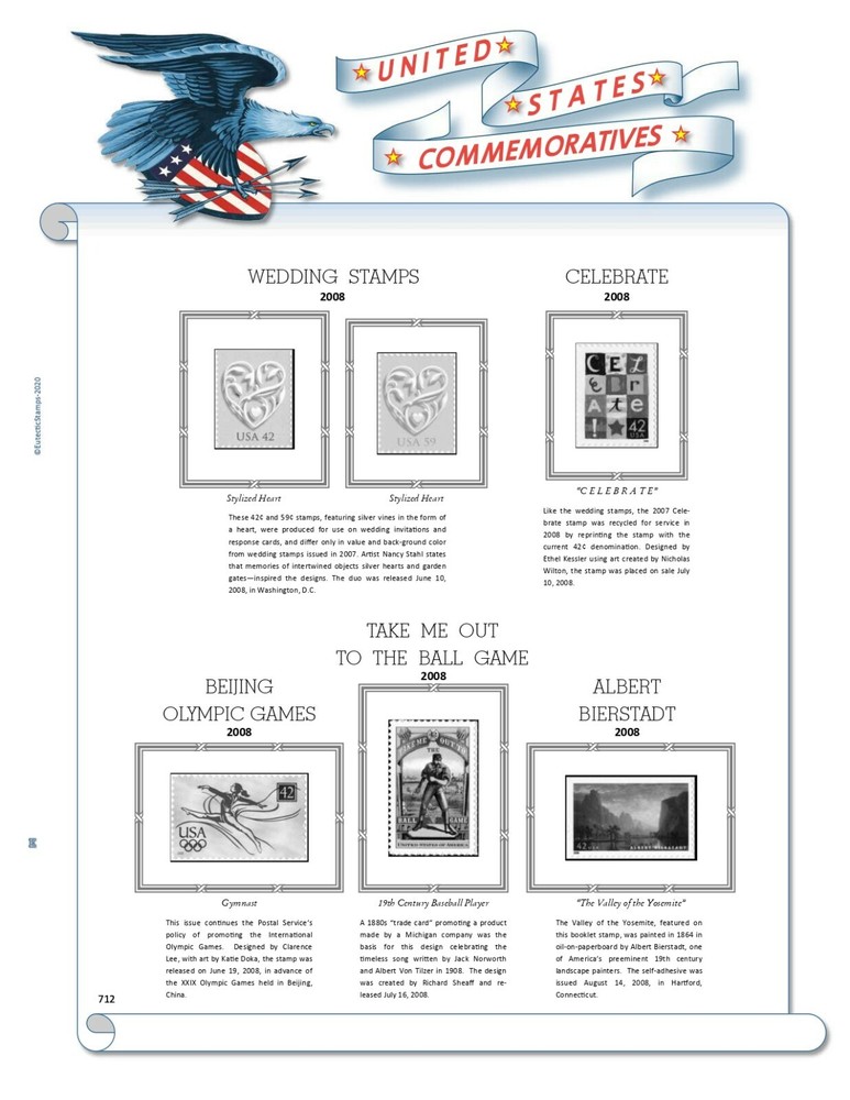 2008 U.S. Commemorative Singles COMPLETE Supplement (White Ace Alternative)