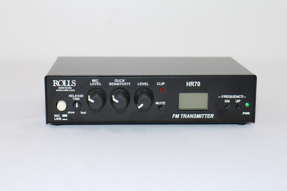 ROLLS HR70 Digital FM Transmitter Broadcast Audio Interface NEW Open Box
