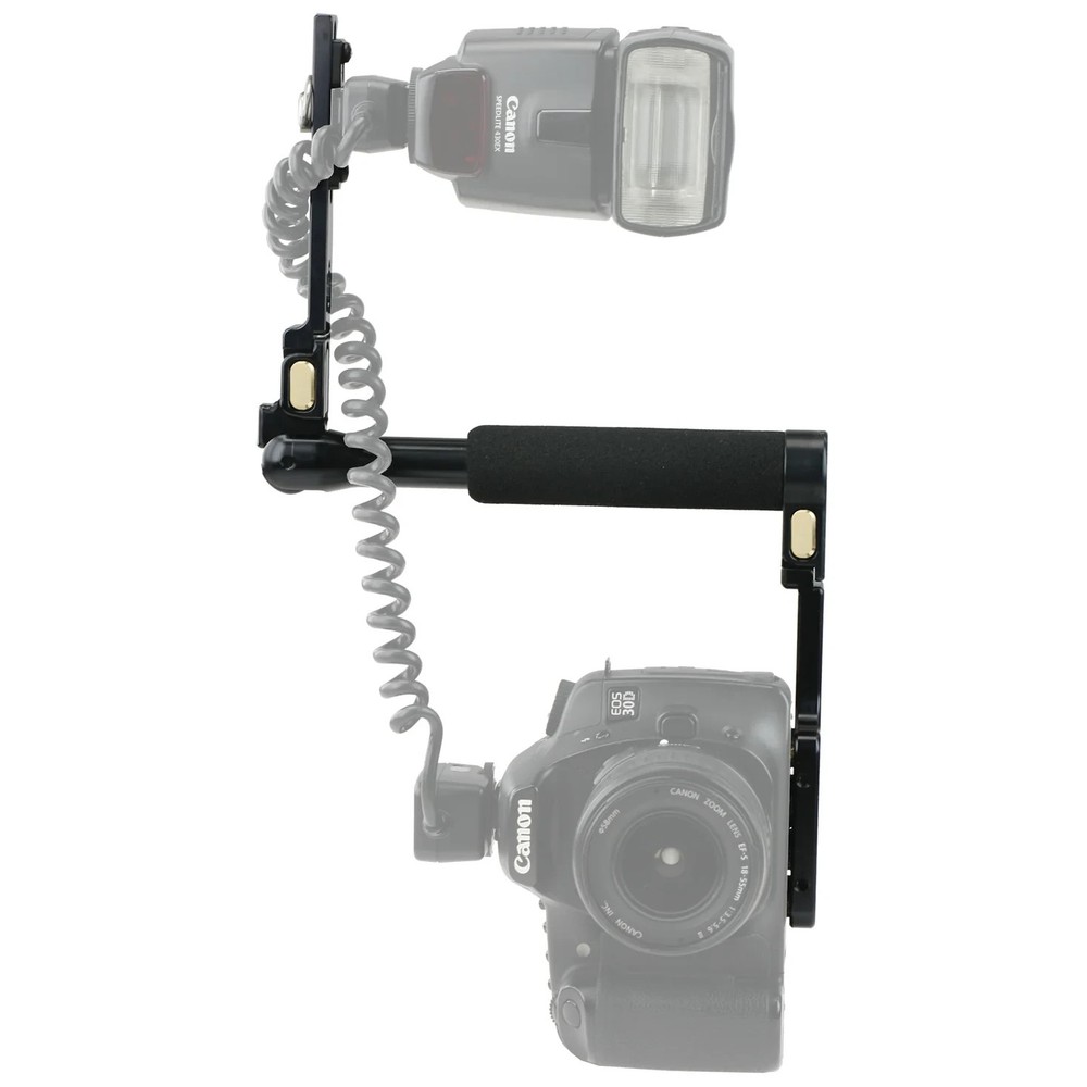 Custom Brackets CB Folding-S Off Camera Flash Bracket - MINT - Made in USA