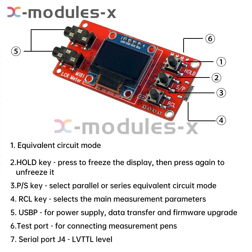 M181 LCR Tester Module High Precision Inductance Resistance Capacitance Meter