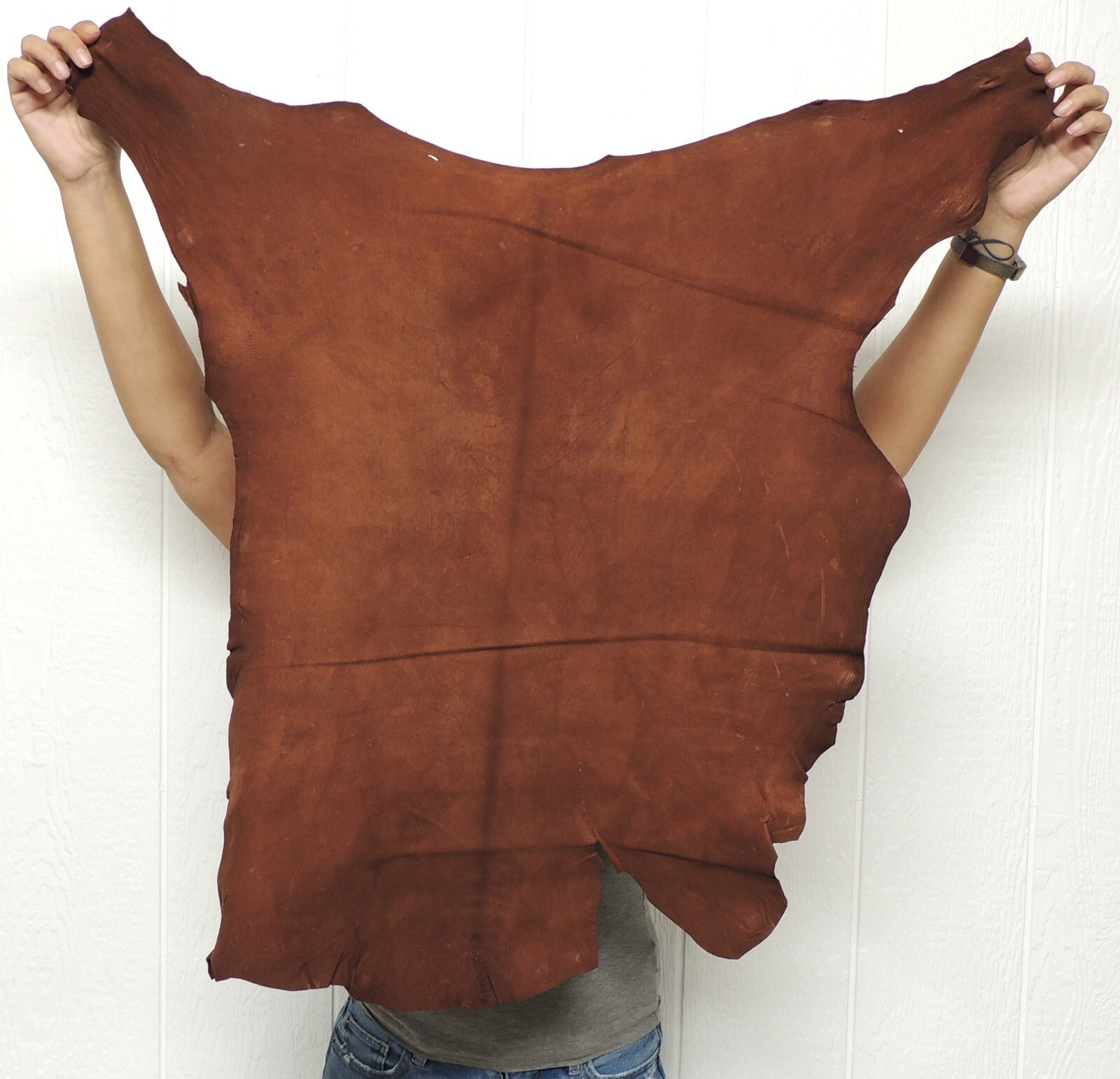 WHISKEY BUCKSKIN Leather Hide for Native Crafts Taxidermy SCA LARP Skin Pelt
