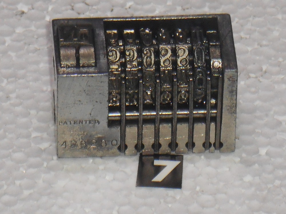 COUNT | letterpress numbering machine | 7