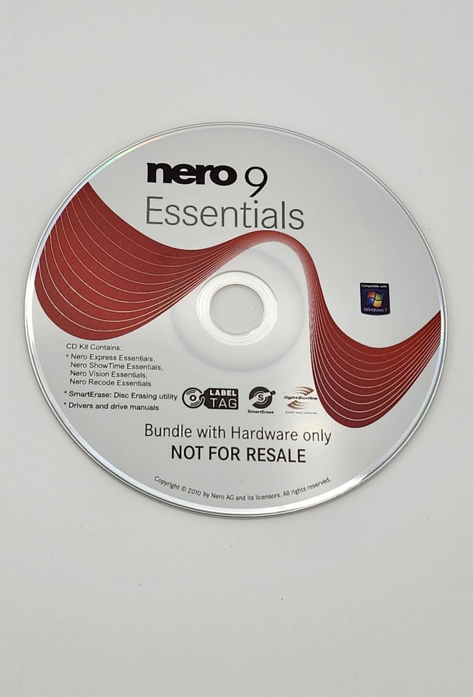 NERO MULTIMEDIA SUITE 9 ESSENTIAL and SATA data cable bundle