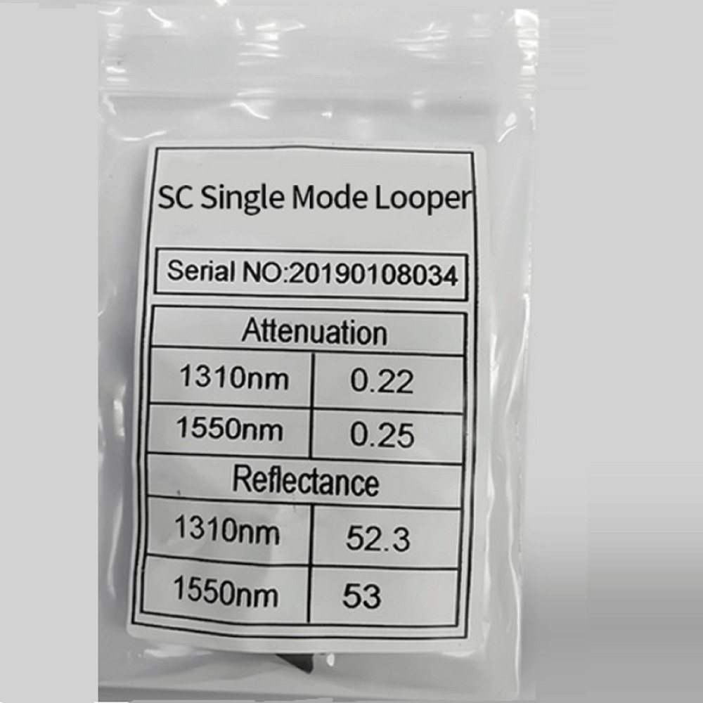 SC/UPC 9/125 Single Mode Loopback Fiber Optic Tester Optical Adapter Connector